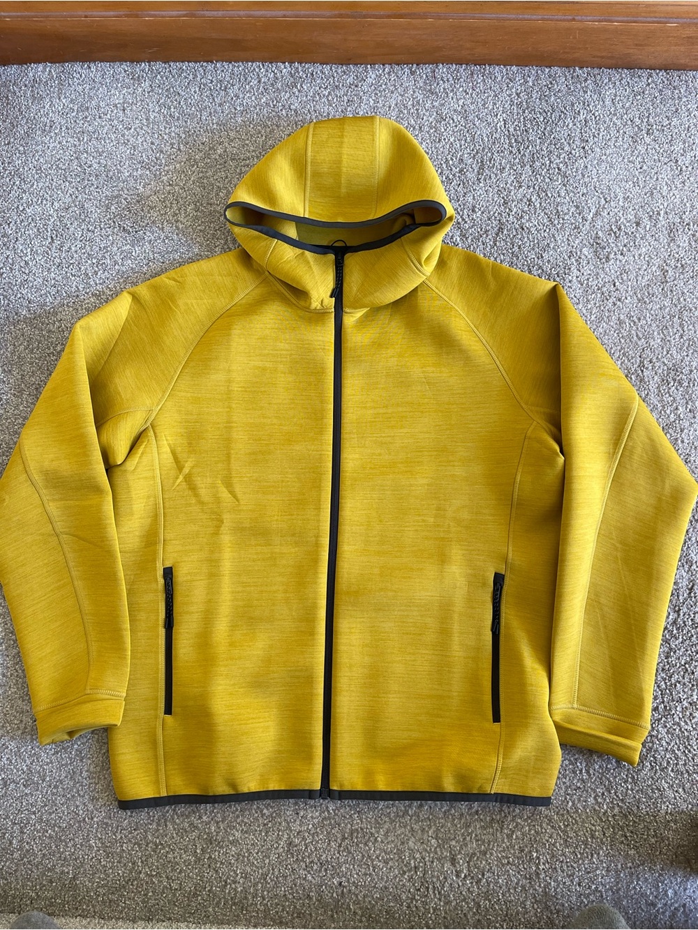 Uniqlo Men's Yellow Zip Hoodie Jacket